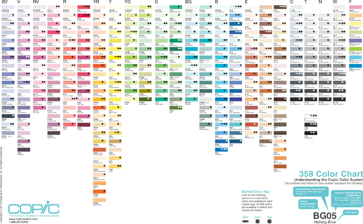 358 Color Chart