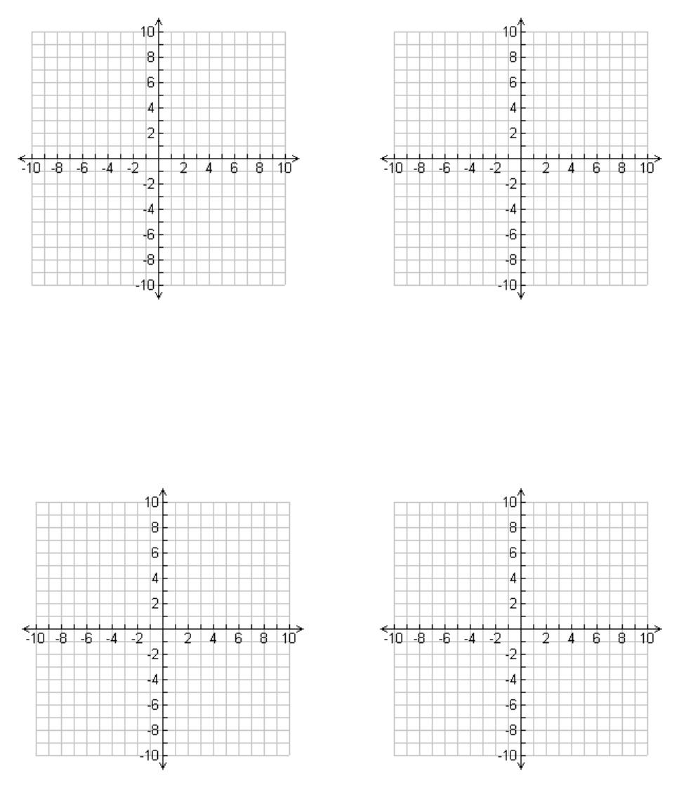 One Page With Four 10X10 Templates With Labeled Scales