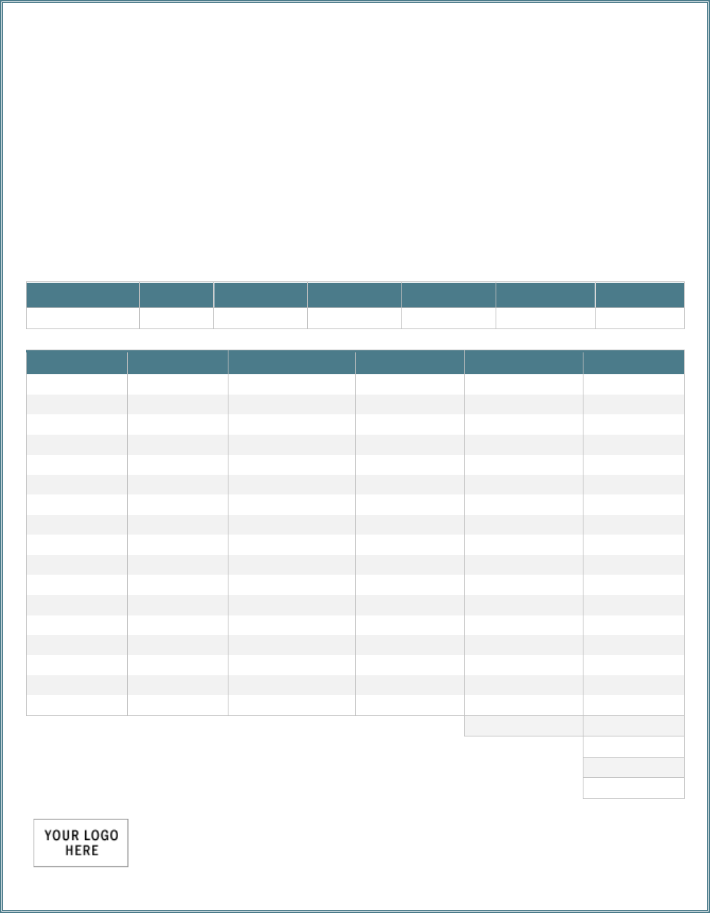 General Invoice Template 2