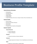 Business Profile Template