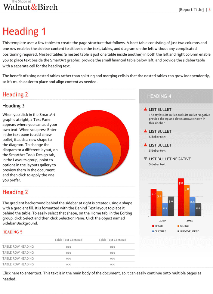 Business Report Template 1 Page 3