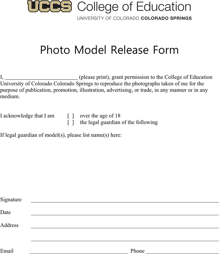 Colorado Model Release Form 4
