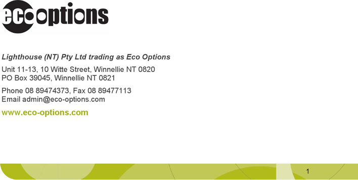 Eco Options Company Profile Sample Page 2