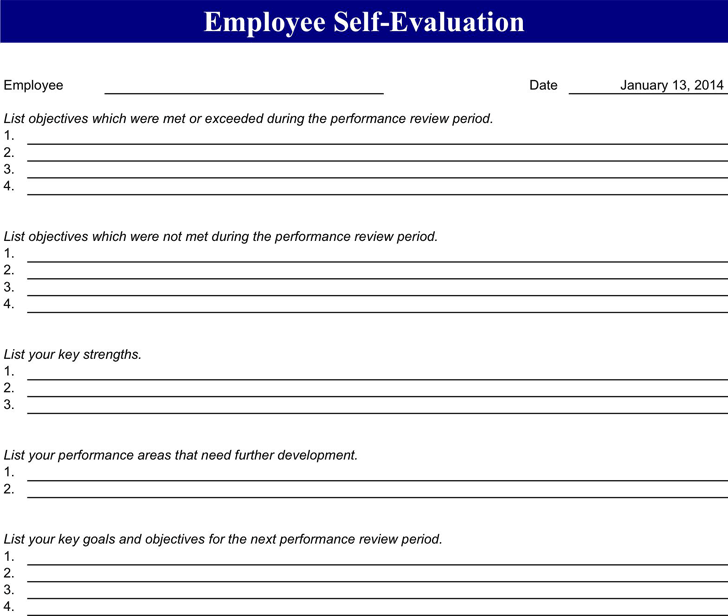 Employee Evaluation Form 4