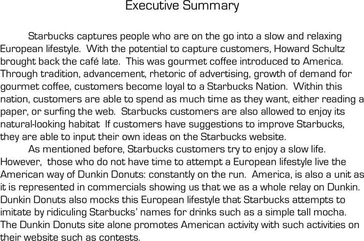 Executive Summary Example 2