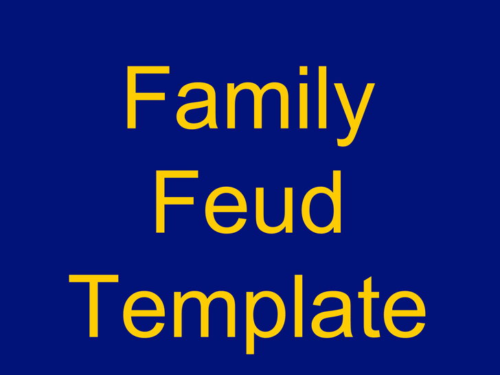 Family Feud Powerpoint Template 3