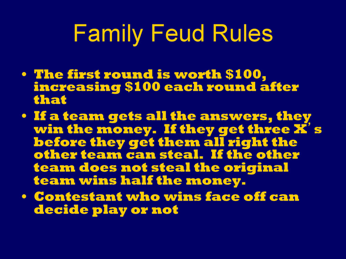 Family Feud Powerpoint Template 3 Page 2