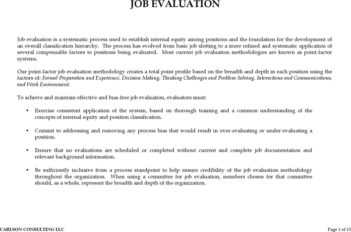 Job Evaluation Form 3 Page 3