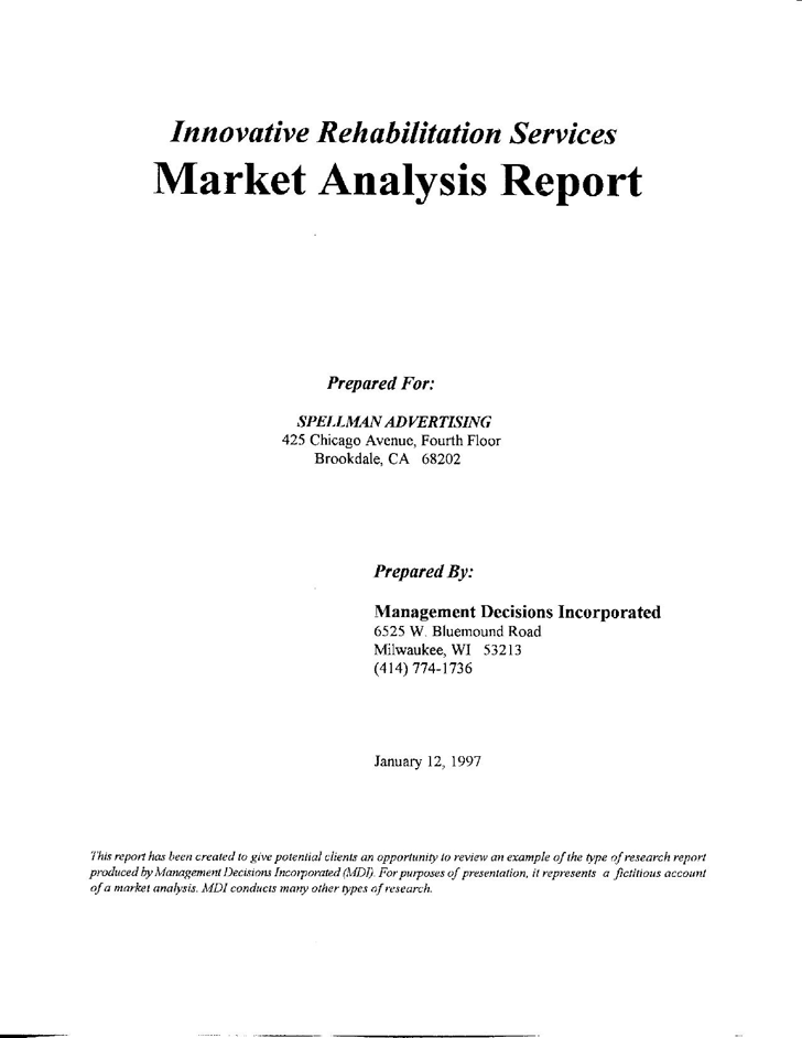 Market Analysis Template 2