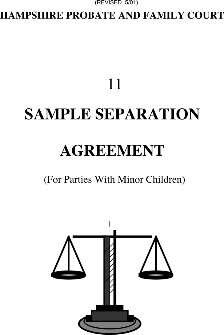 Massachusetts Separation Agreement Template