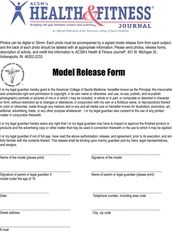Michigan Model Release Form 1