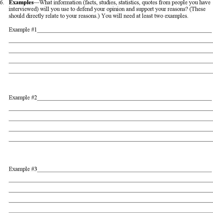 Persuasive Letter Prewriting Page 3
