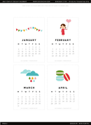 Cute Calendar Template