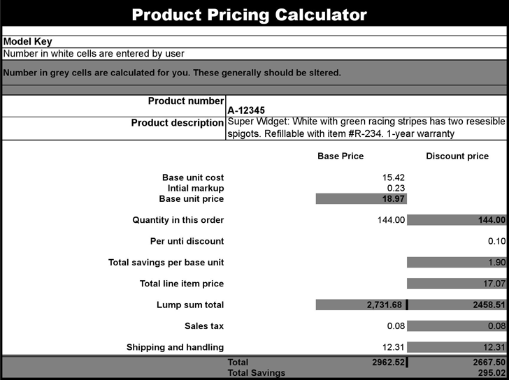 Product Pricing Calculator 1