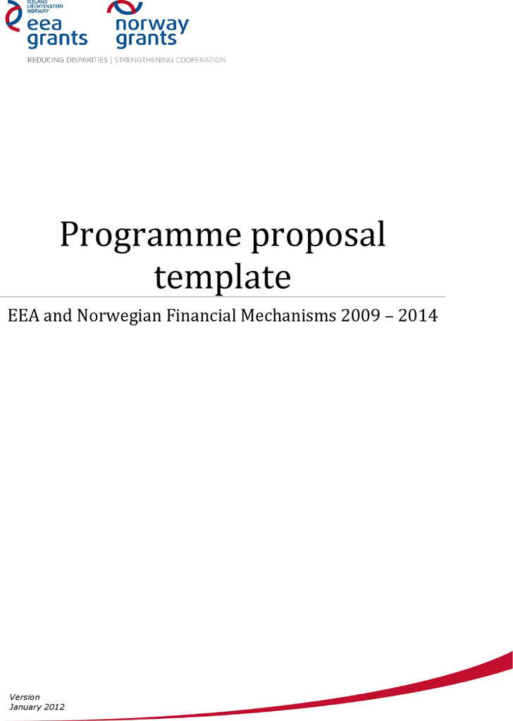 Programme Proposal Template