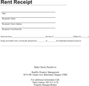 Rent Receipt Template