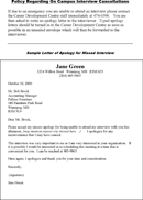 Apology Letter for Missing Interview