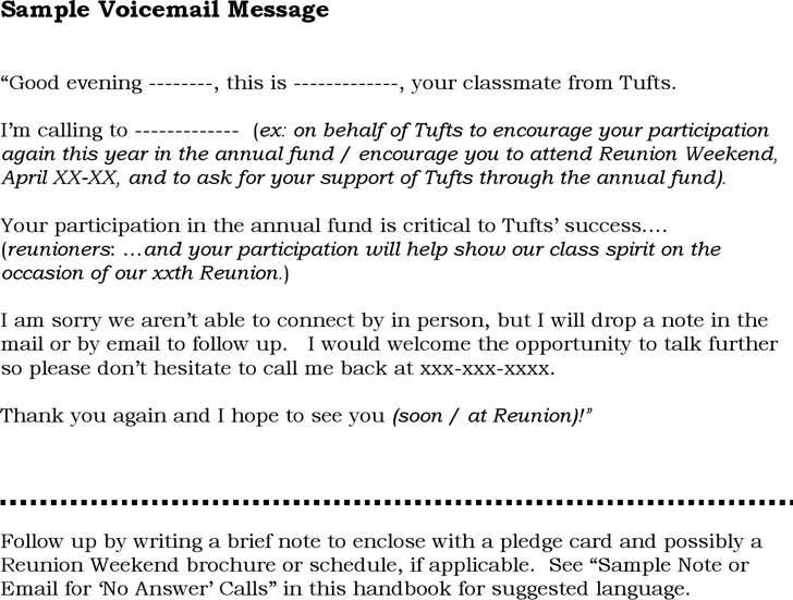 Sample Voicemail Message