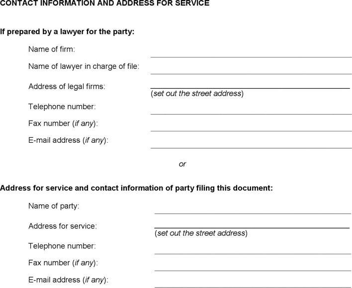 Saskatchewan Answer Form Page 3