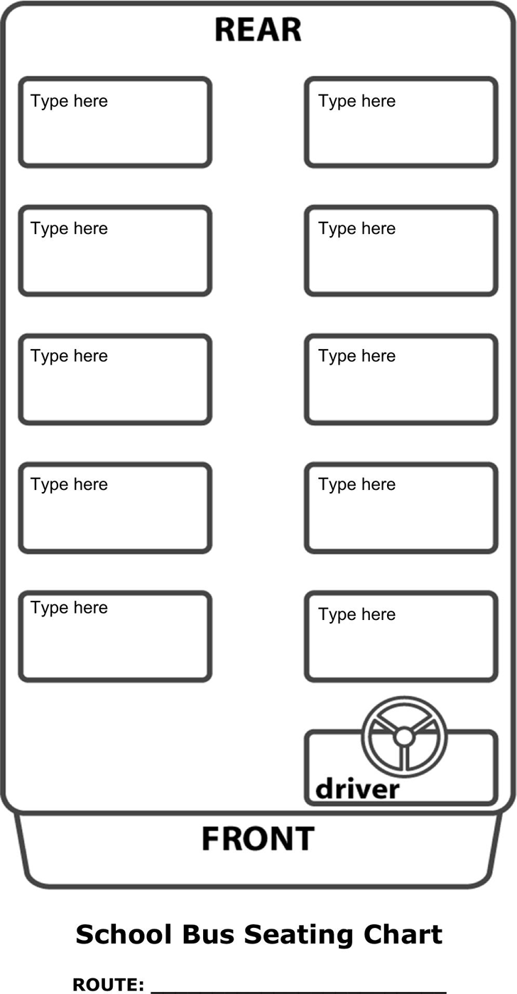Seating Chart Template 1