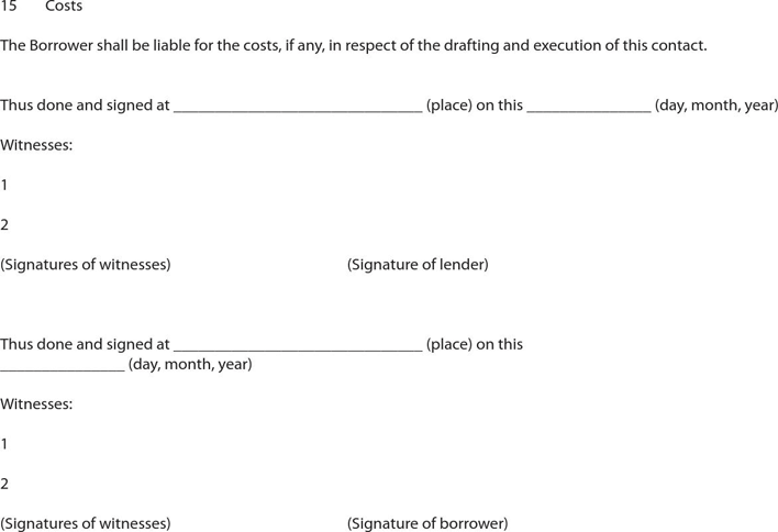 Simple Loan Agreement Template 2 Page 3
