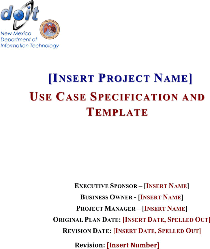 Use Case Specification Template