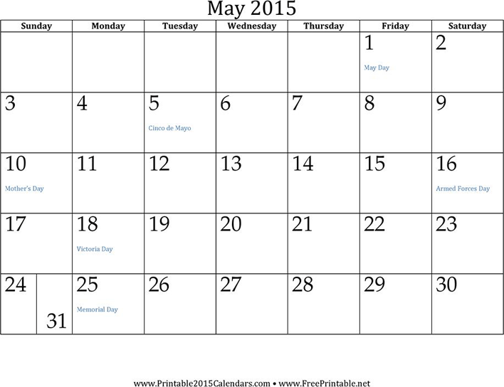 12 Month Calendar 2015 2 Page 5