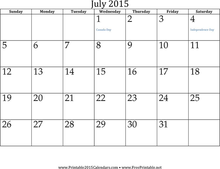 12 Month Calendar 2015 2 Page 7
