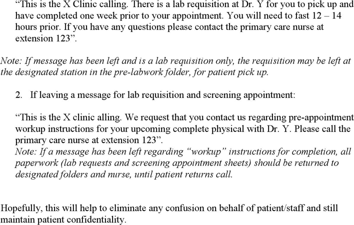 A Standard Script for Voicemail Recordings  Page 7