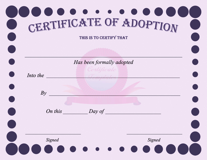 adoption papers