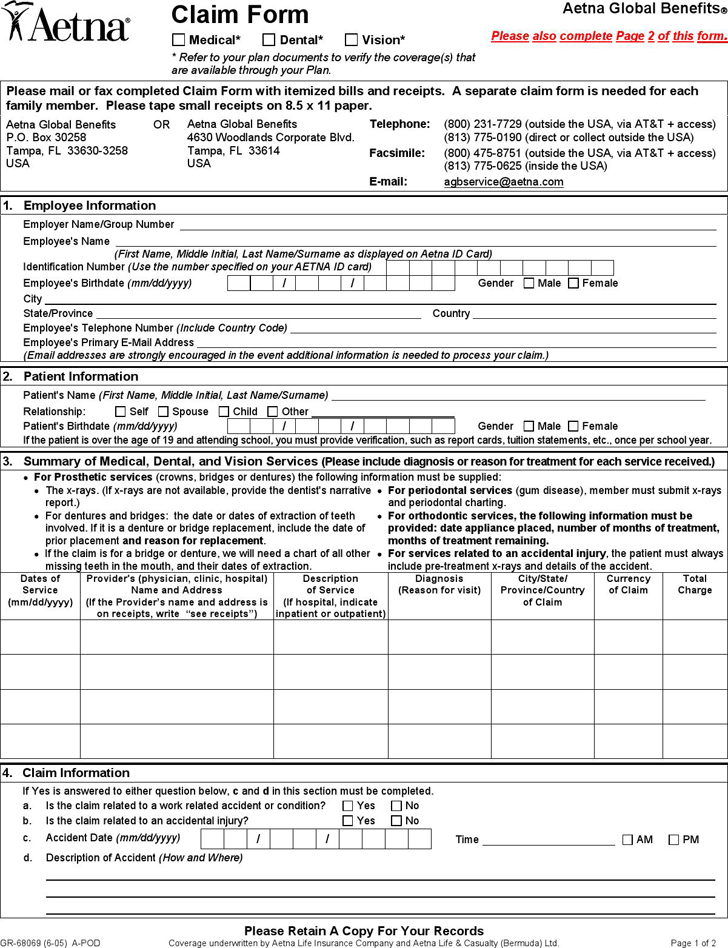 free-aetna-medical-claim-form-pdf-204kb-2-page-s