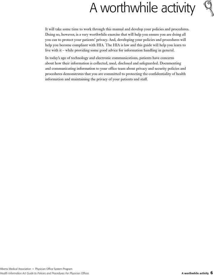 Alberta Consent to the Disclosure of Individually Identifying Health Information Form Page 6