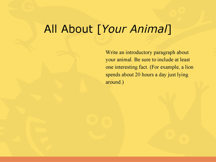 Animal Report Template 1 Page 2