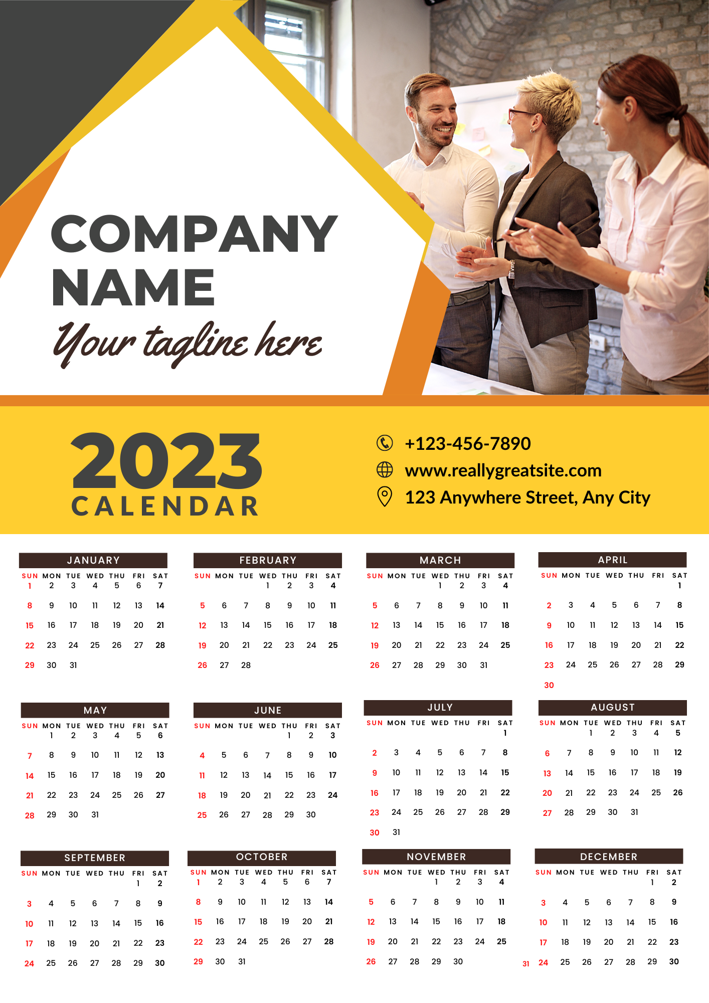 Annual Calendar 2023