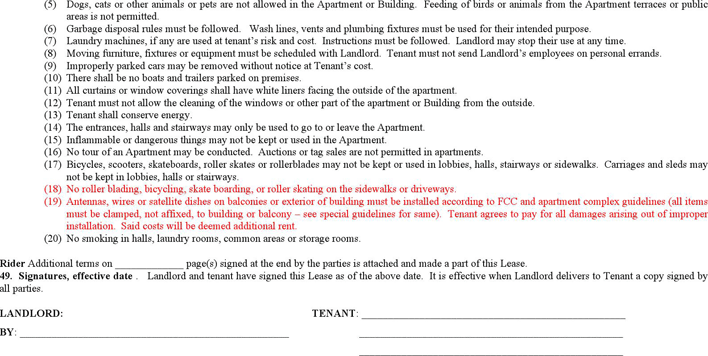 Apartment Lease Agreement 3 Page 7
