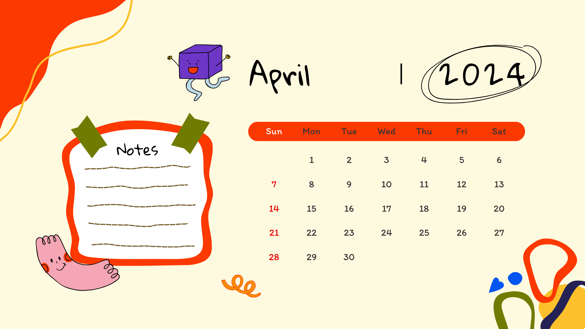 April 2024 Calendar Template Free Download Speedy Template