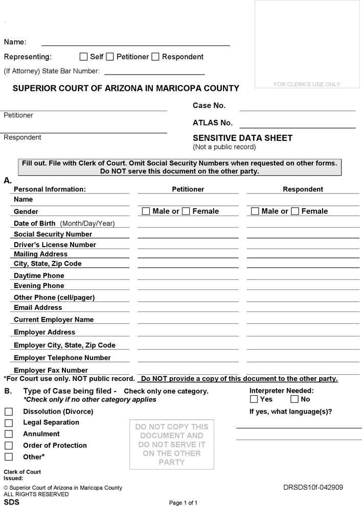 Arizona Separation Agreement Template Page 4
