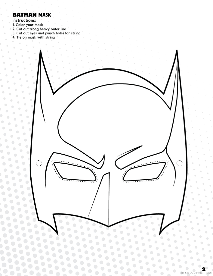 Free Batman Party Mask Template - PDF | 1201KB | 14 Page(s) | Page 2
