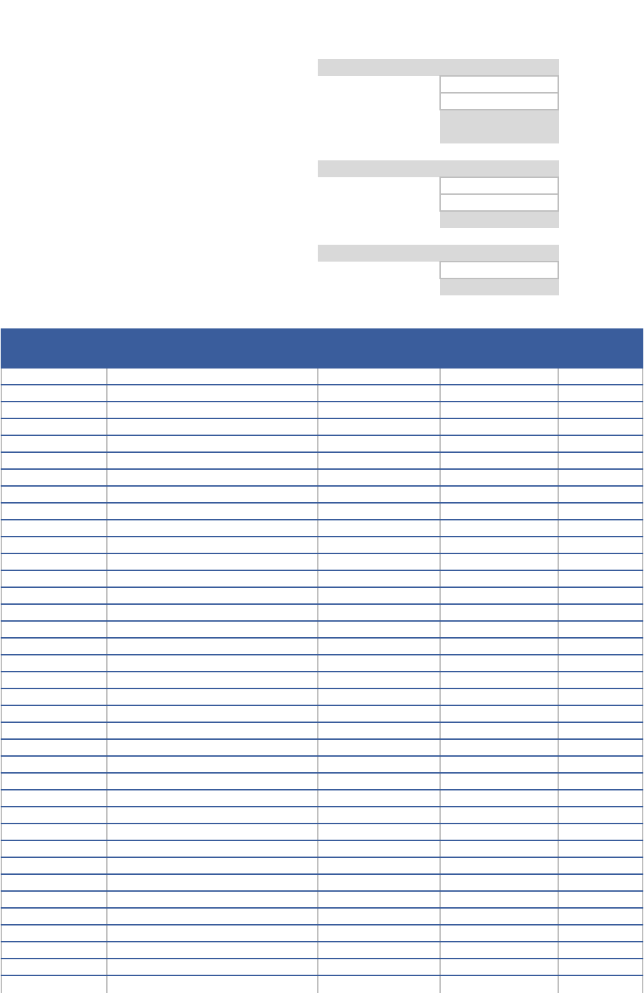 Donation Tracking Template