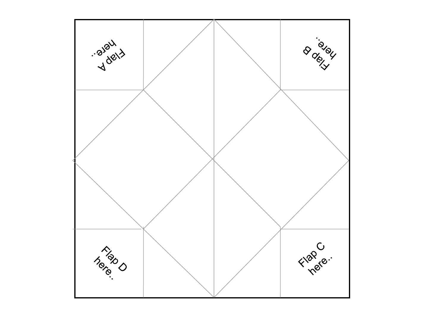 Cootie Catcher Template Free