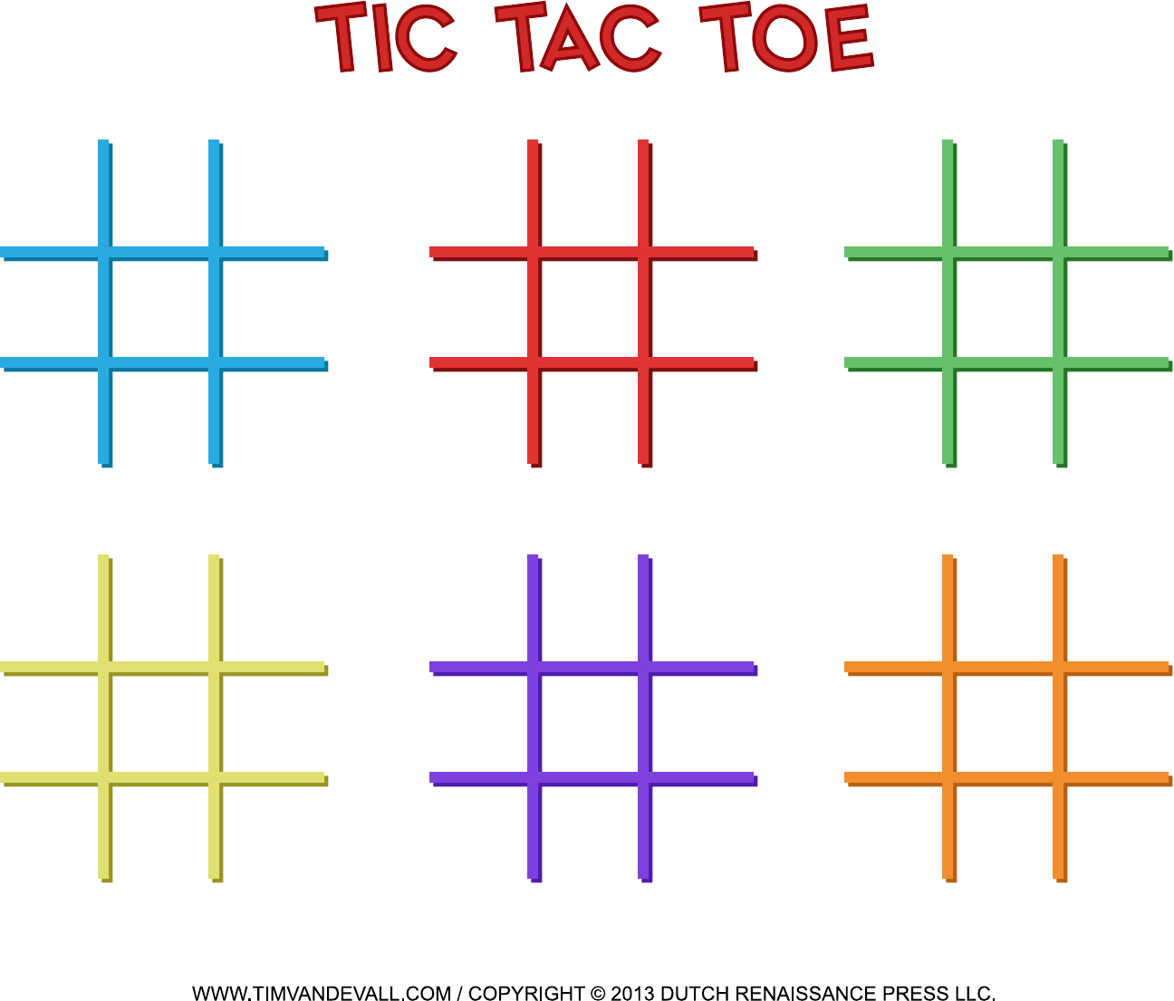 Tic Tac Toe Template Word