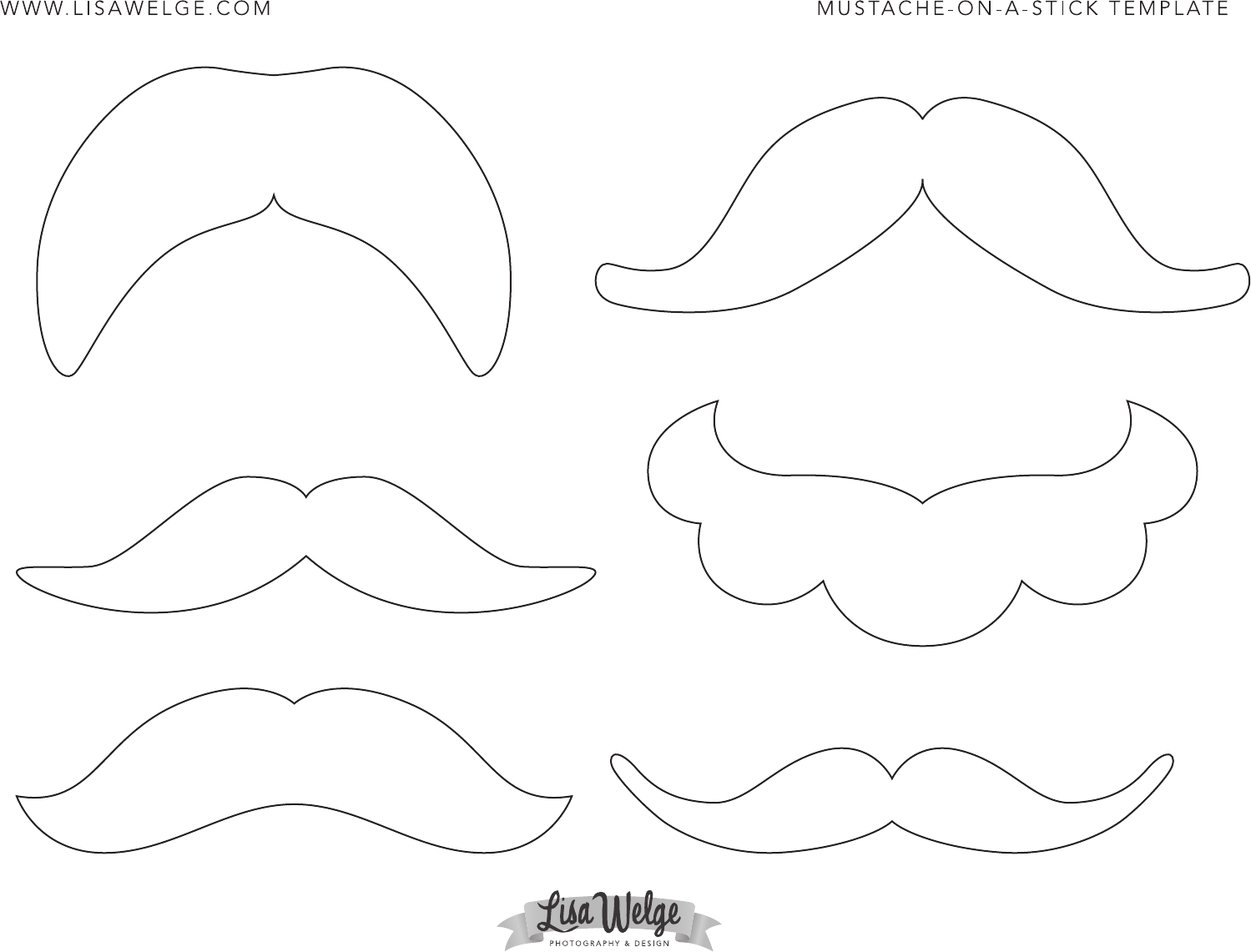 Free Mustache Template - PDF | 255KB | 2 Page(s)