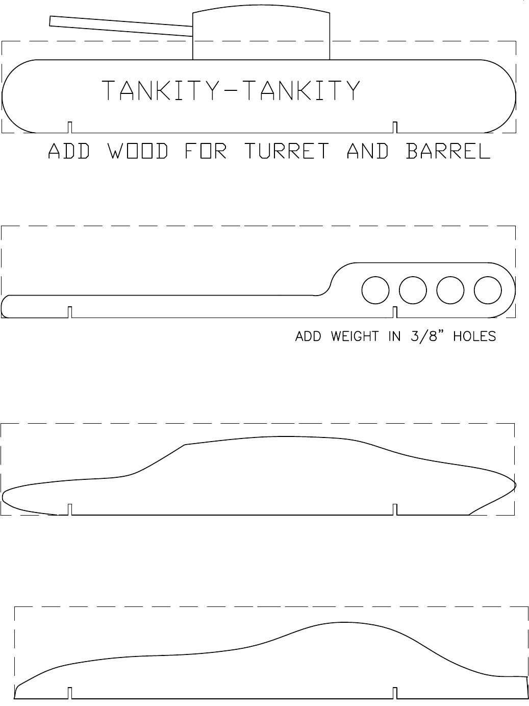Pinewood Derby Car Template 1