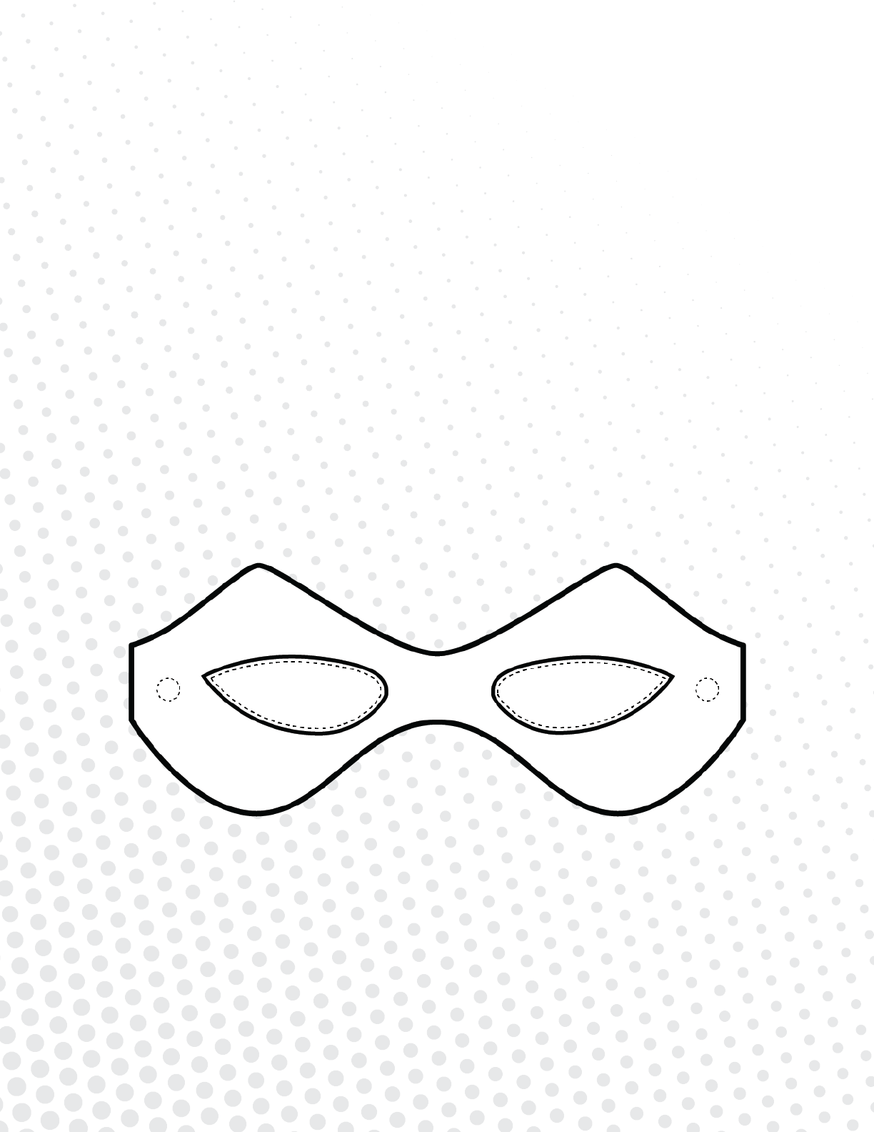 Batman Party Mask Template