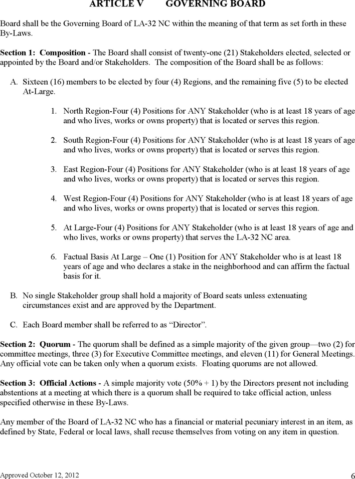 Bylaws Template 1 Page 6
