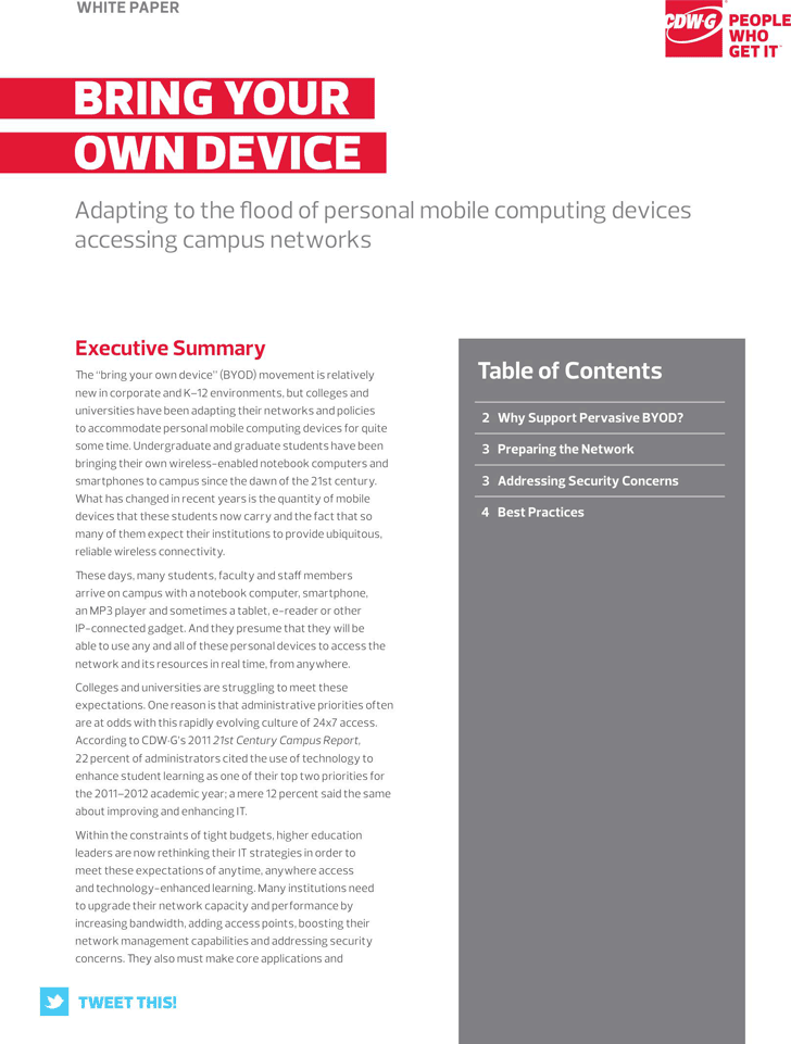 Free BYOD Policy Sample PDF 530KB 4 Page(s)