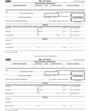 Bill of Sale Form