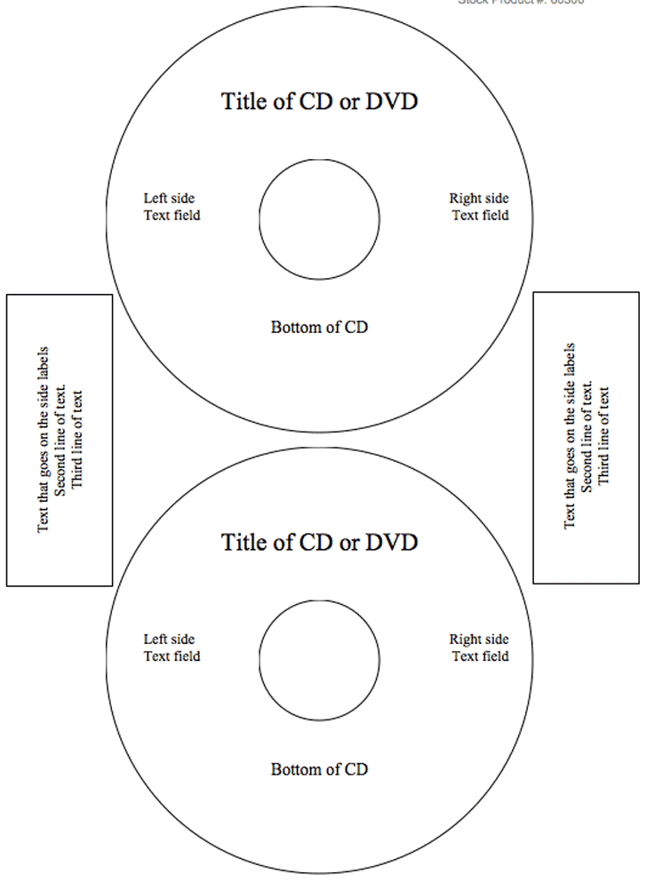 disc label template word
