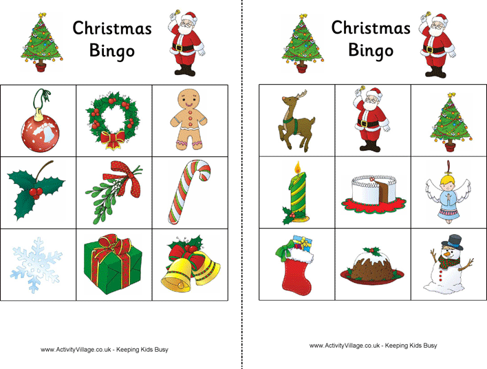 Christmas Bingo Page 4