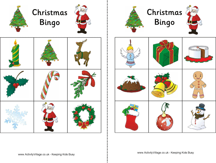Christmas Bingo Page 6